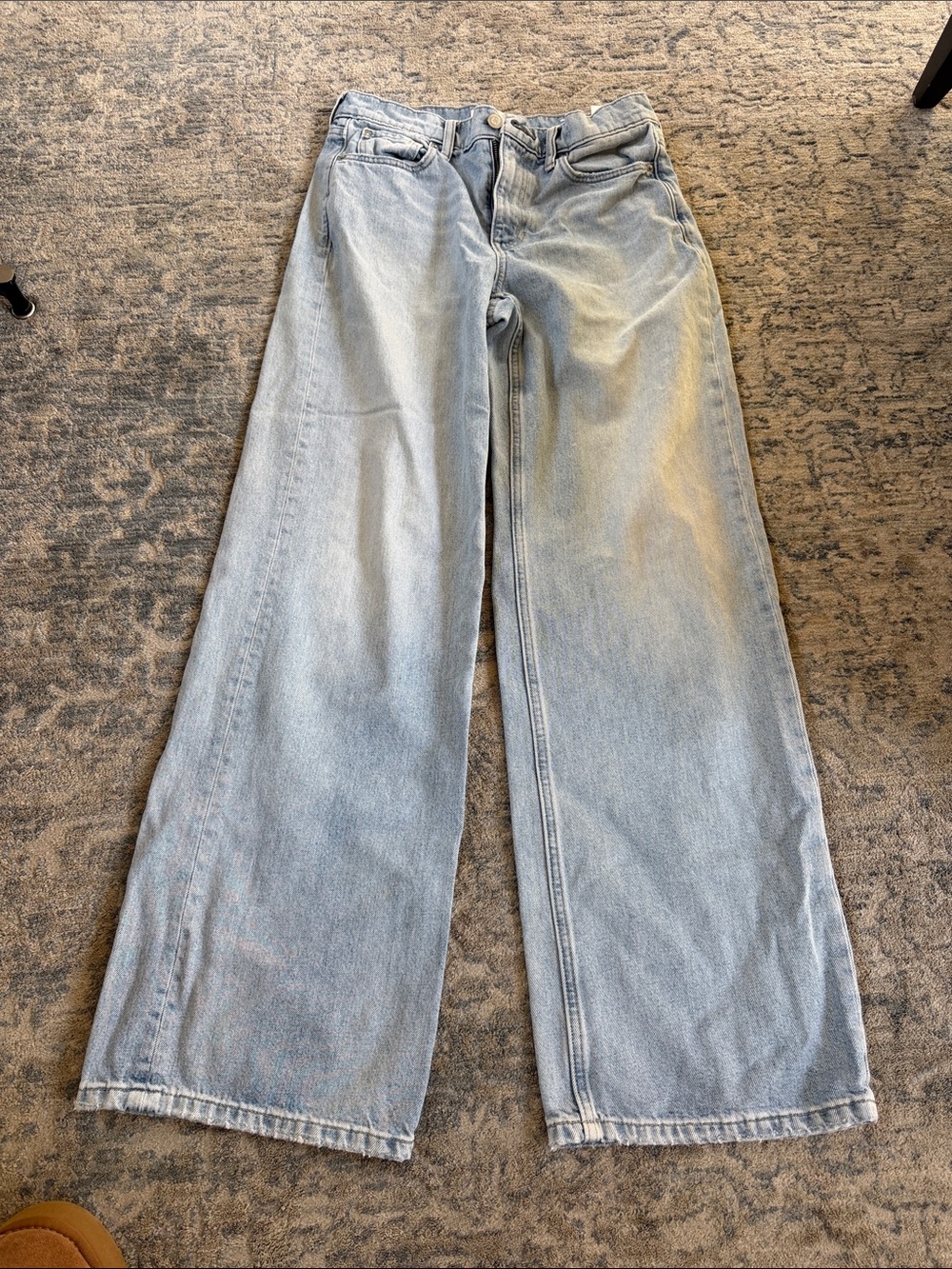 Banana Republic Light Blue Wide-Leg High-Rise Jeans